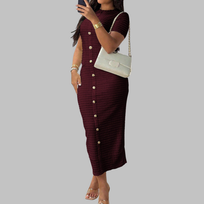 RACHEL - Elegant Round Neck Dress