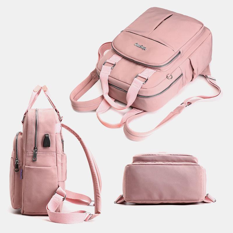 Oxford Rucksack mit USB-Ladefunktion – wasserdicht & viele Fächer Zorenza