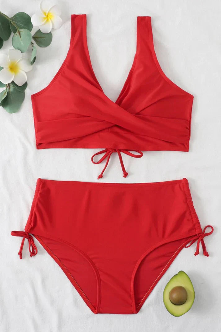 Sofia - Comfortabele en Tweedelige Push Up Bikini - met Verstelbare Opties en Hoge Taille