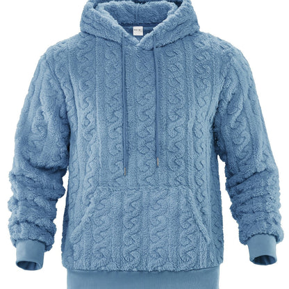 Rander | Thermische fleecehoodie voor heren – Warme pullover-sweatshirt, casual outdoor wintertop