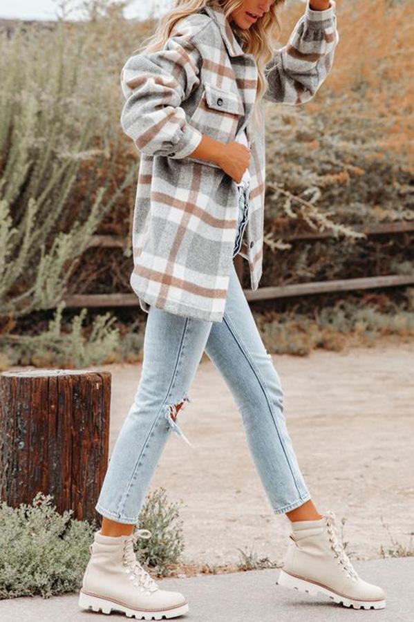 Varietta | Kariertes Overshirt mit Kuschelfaktor