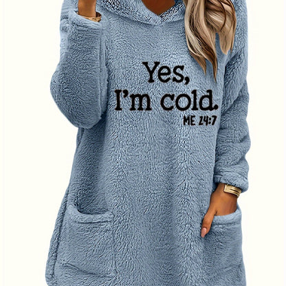 Marilina - Sweat Peluche Capuche Imprimé