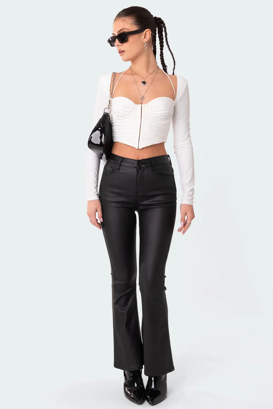 Leather Flare Pants™ (70% OFF)