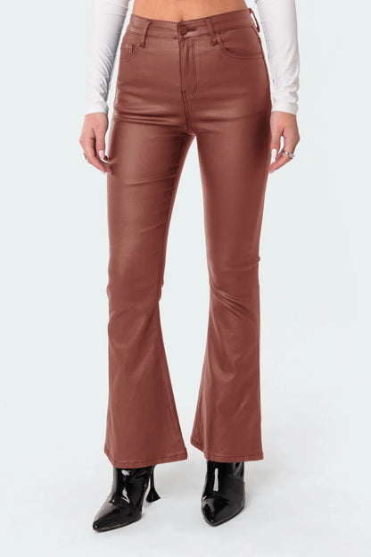 Leather Flare Pants™ (70% OFF)