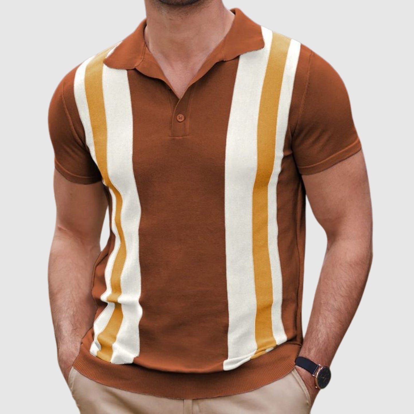 Zyviro | Diego™ | Polo Texturizado con Detalles en Contraste