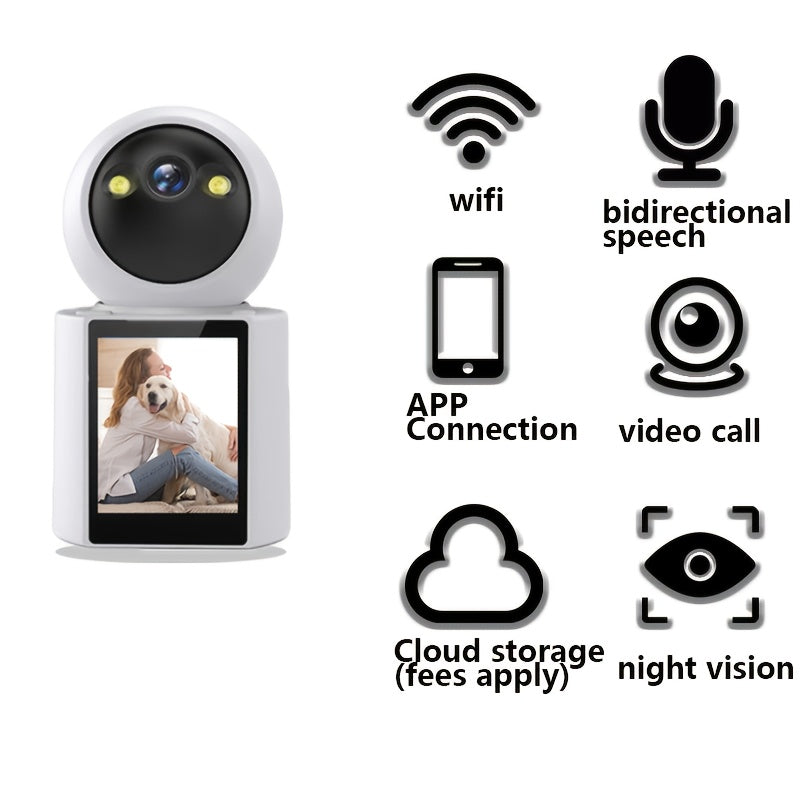 Huisdiercamera met Scherm – Twee-Weg Audio & Nachtzicht
