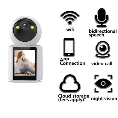 Huisdiercamera met Scherm – Twee-Weg Audio & Nachtzicht