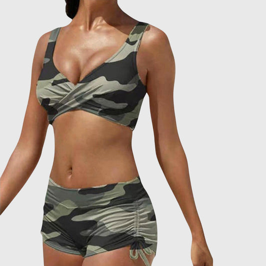 Freya | Women’s Camo Stylish Two-Piece Bikini Swimsuit