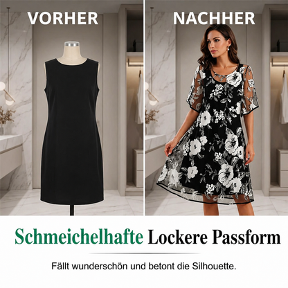 Shanala | Elegantes Chiffonkleid mit floralem Print