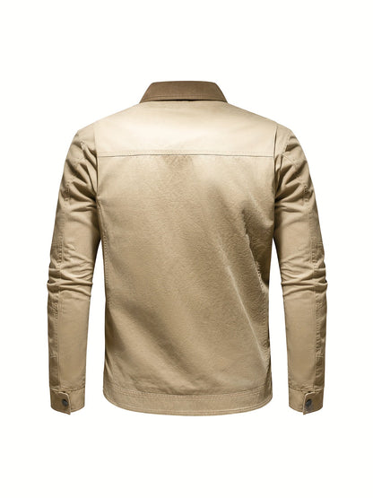 Lucan – Men’s Long Sleeve Spring Jacket with Collar and Pockets