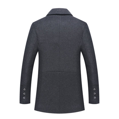 Lang herre frakke | Elegant trenchcoat til vinter og efterår