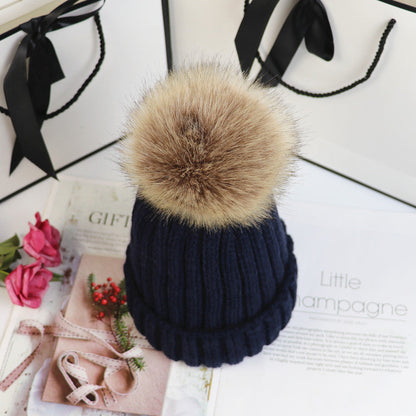 LORETTE | Classic Knit Beanie with Pom