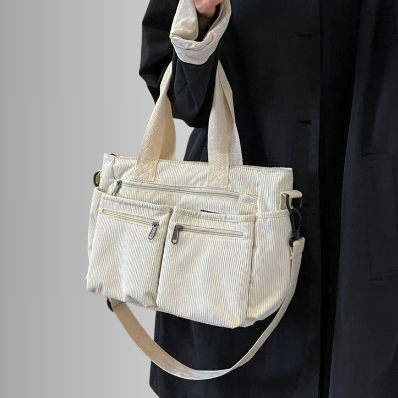 Urban Cord Tote | Schultertasche