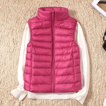 Natasha – Elegant vest met rits aan de voorkant en veilige zakken