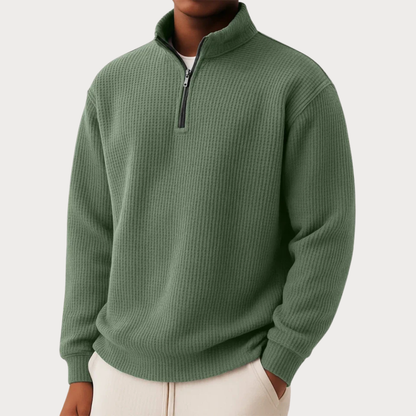 Shachar – Afslappet sweater med lynlås