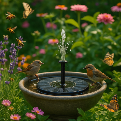 Solar Gartenbrunnen | Mehr Atmosphäre in deinem Garten Ohne Kabel oder Aufwand