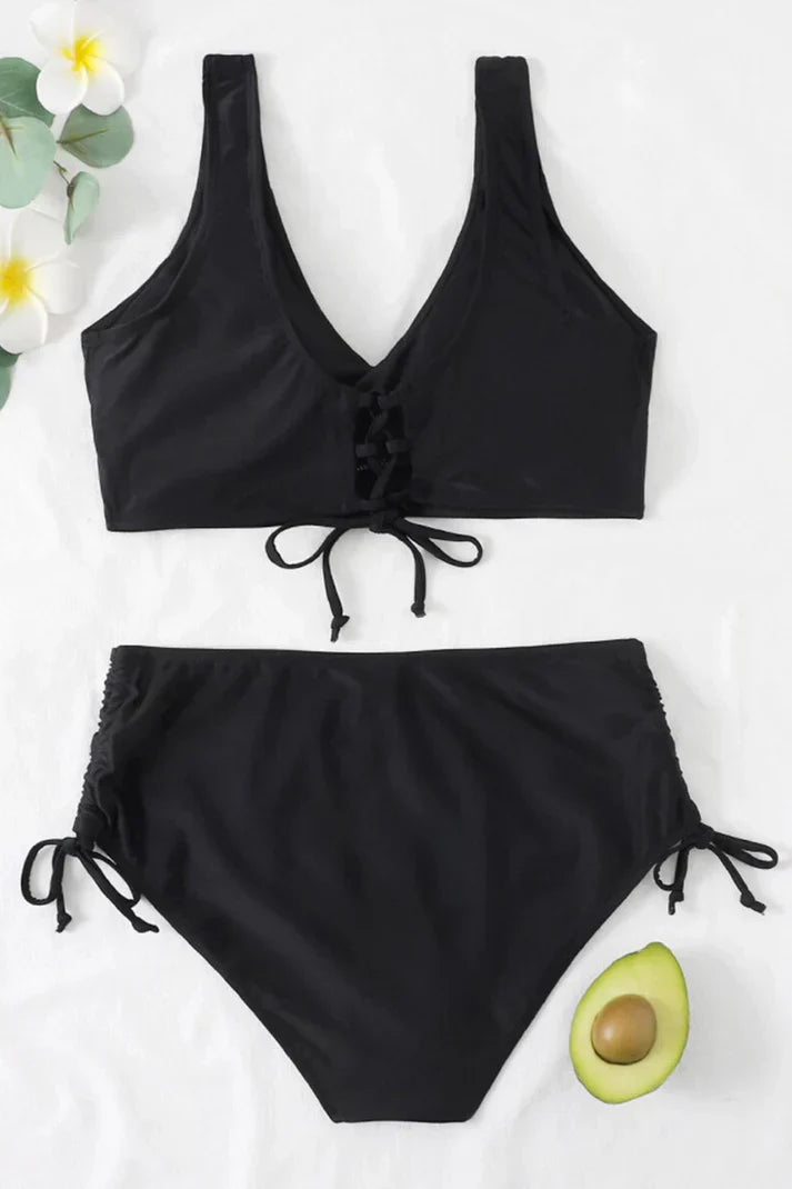 Sofia - Comfortabele en Tweedelige Push Up Bikini - met Verstelbare Opties en Hoge Taille