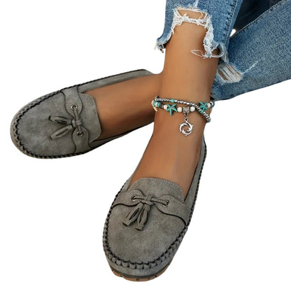 Mocassins femme en suède