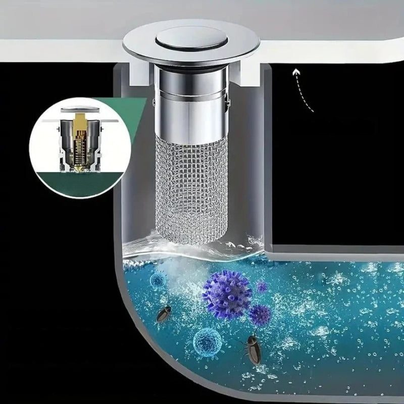 AquaGuard - Cylindrisk vaskesi med fint net