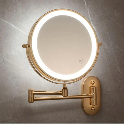 MirrorLux - Vægmonteret LED makeupspejl med justerbar
