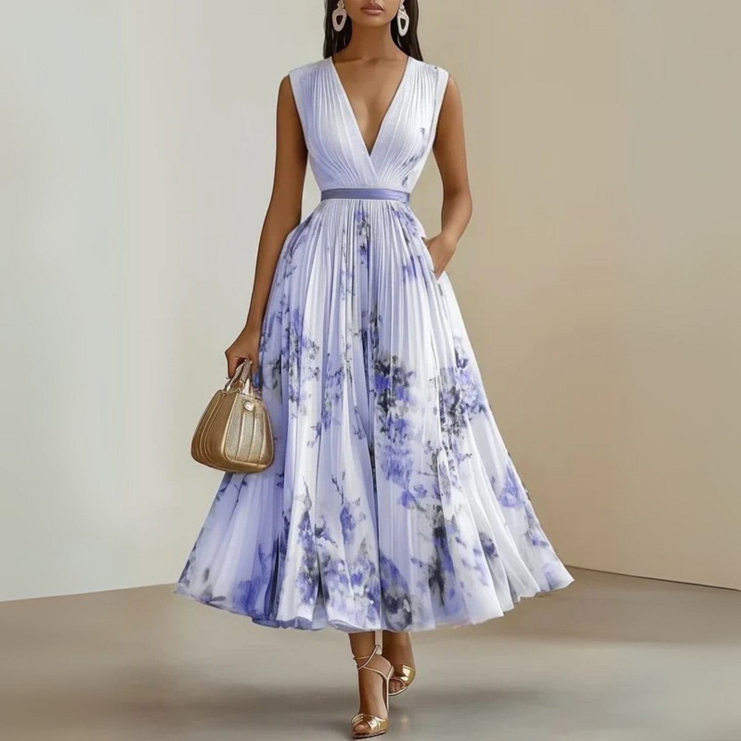 Jasmine | Women’s Flowy Sleeveless Summer Maxi Dress