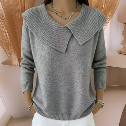Jennifer Strickpullover mit weichem Kragen