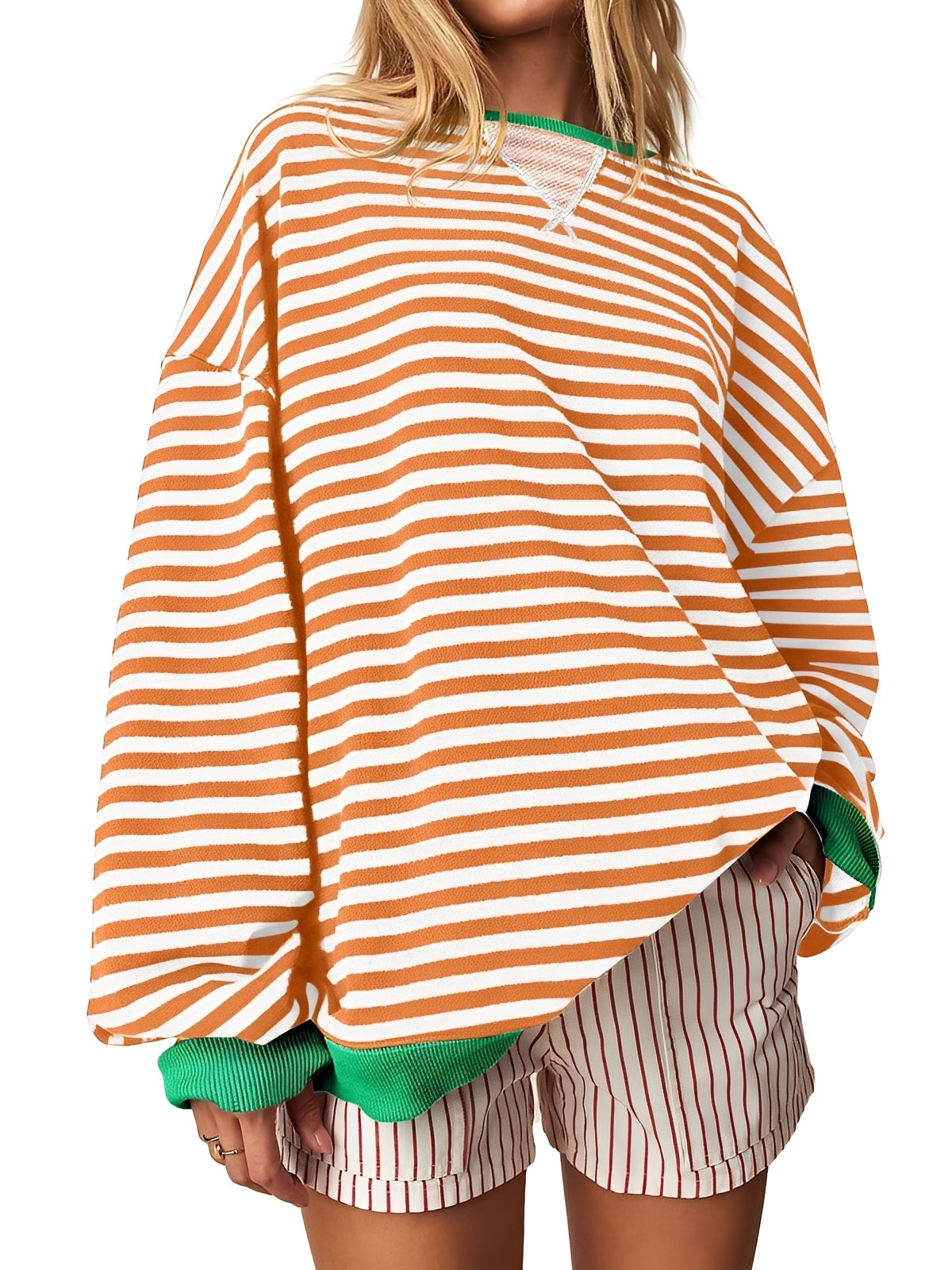 Judelle – Women’s Elegant Striped Jumper