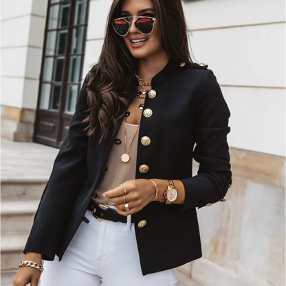Alana - Long sleeve jacket with button closure