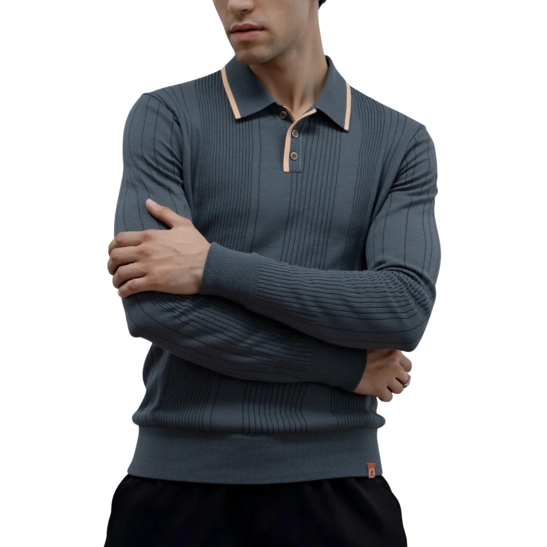 Fletcher Knit Button Polo