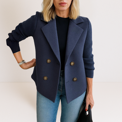 Celeste™ Knit Sleeve Blazer | Effortless Elegance & Everyday Sophistication