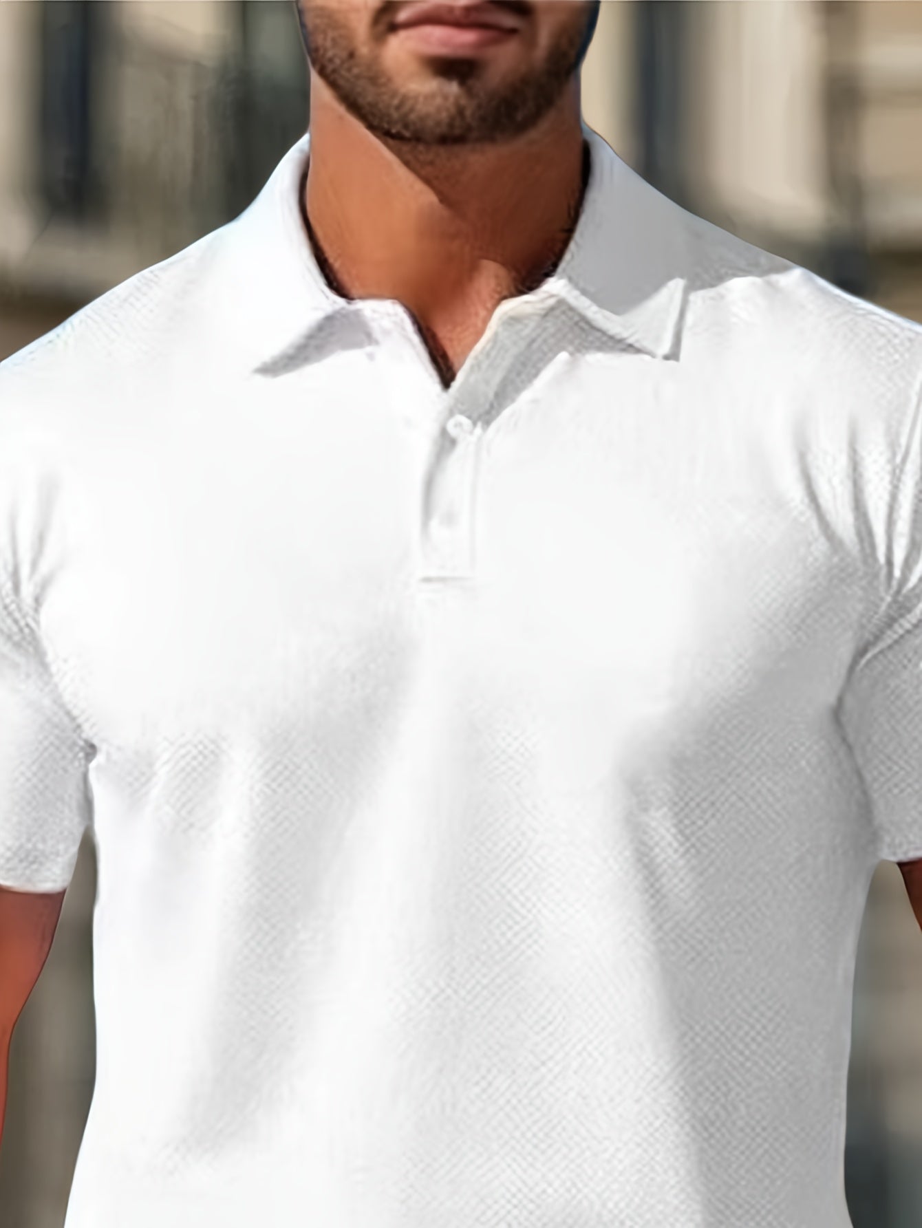 Declan | Textured Polo Shirt and Shorts Set