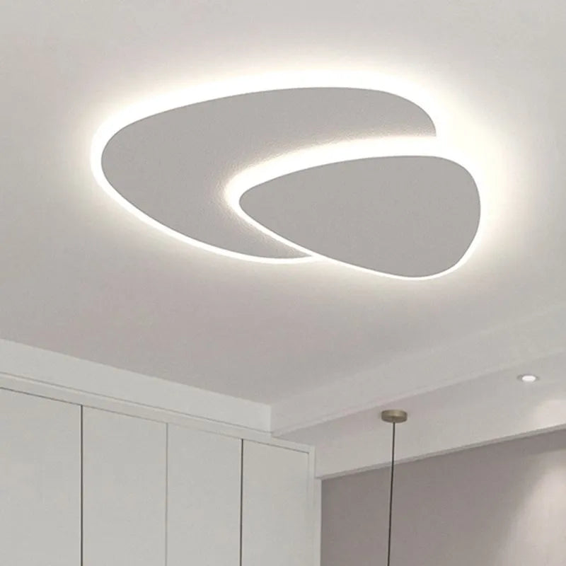 Vnitřní LED Stropní Svítidlo | Moderní Bílá Geometrický Design