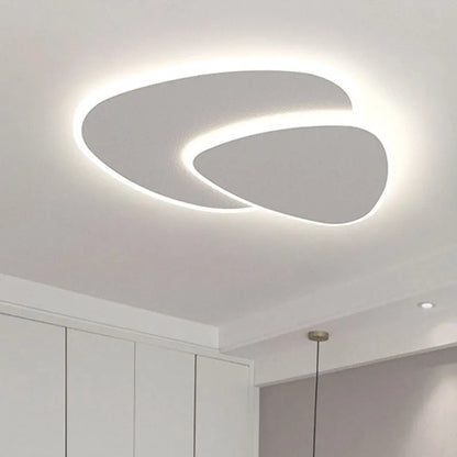 Vnitřní LED Stropní Svítidlo | Moderní Bílá Geometrický Design