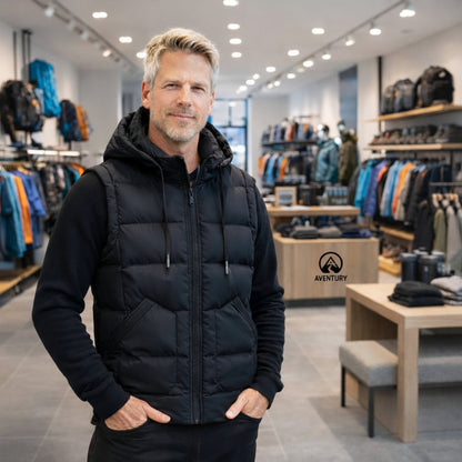 Bodywarmer Vest Heren Capuchon Gewatteerde