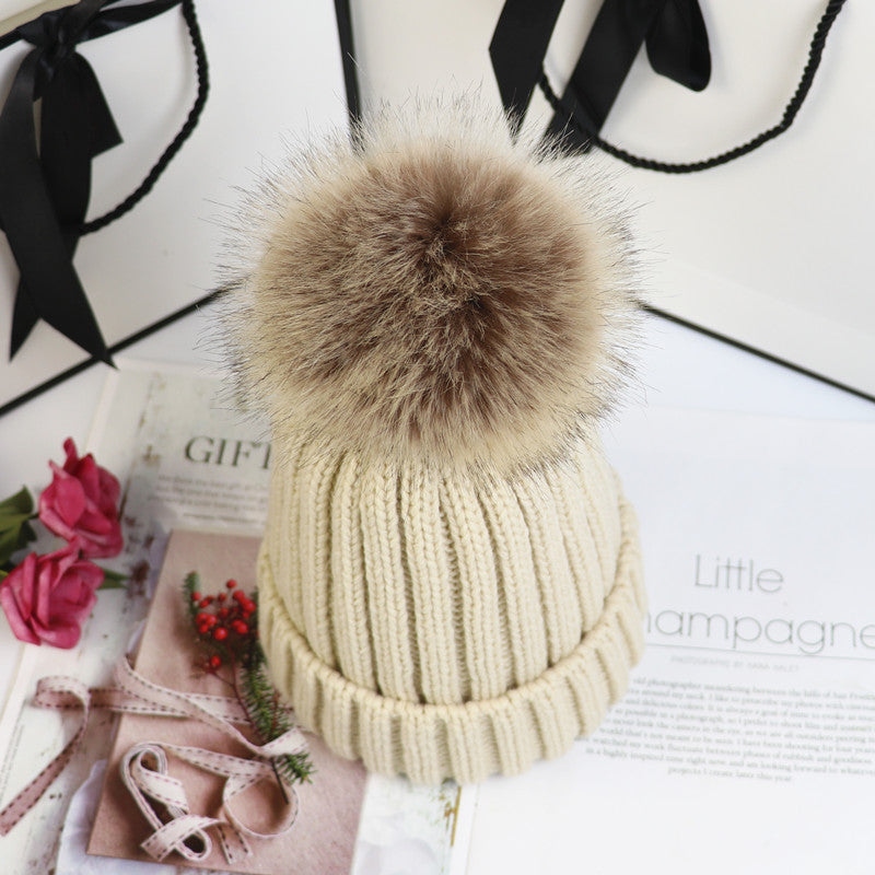 LORETTE | Classic Knit Beanie with Pom