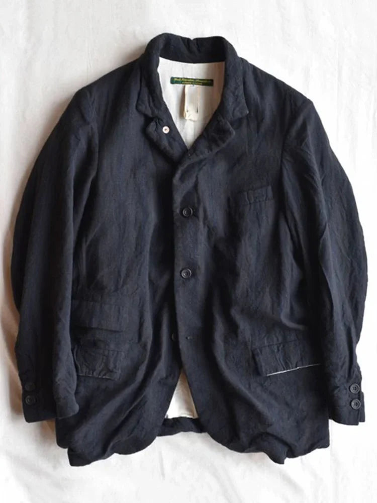 Men's Vintage Lapel Button Klassieke Jasje
