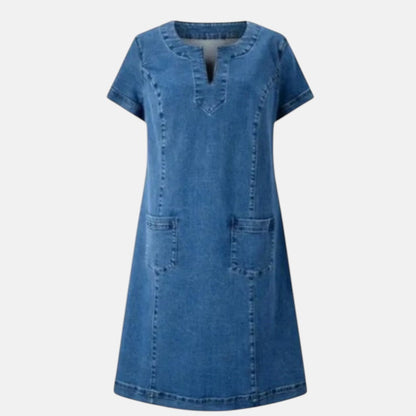 Julia - Vestido vaquero con escote en v