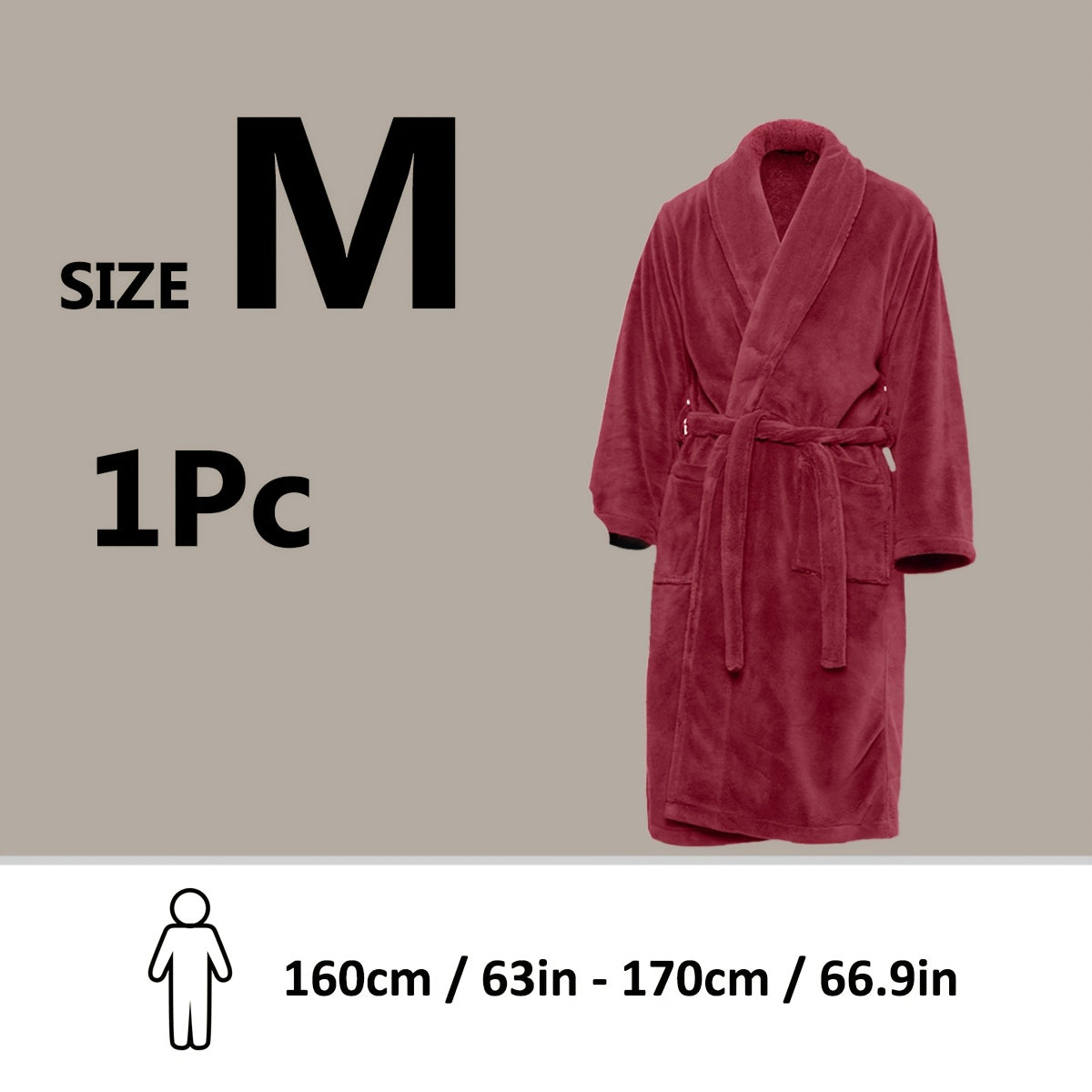 Luxe Unisex Coral Fleece Badjas – Ultra Zacht en Warm voor Jouw Comfort