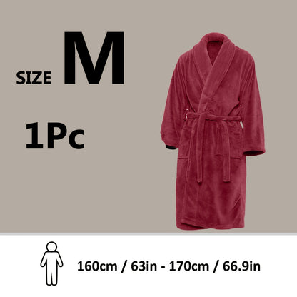 Luxe Unisex Coral Fleece Badjas – Ultra Zacht en Warm voor Jouw Comfort