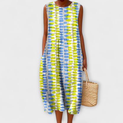 Isabela - Vestido maxi artístico