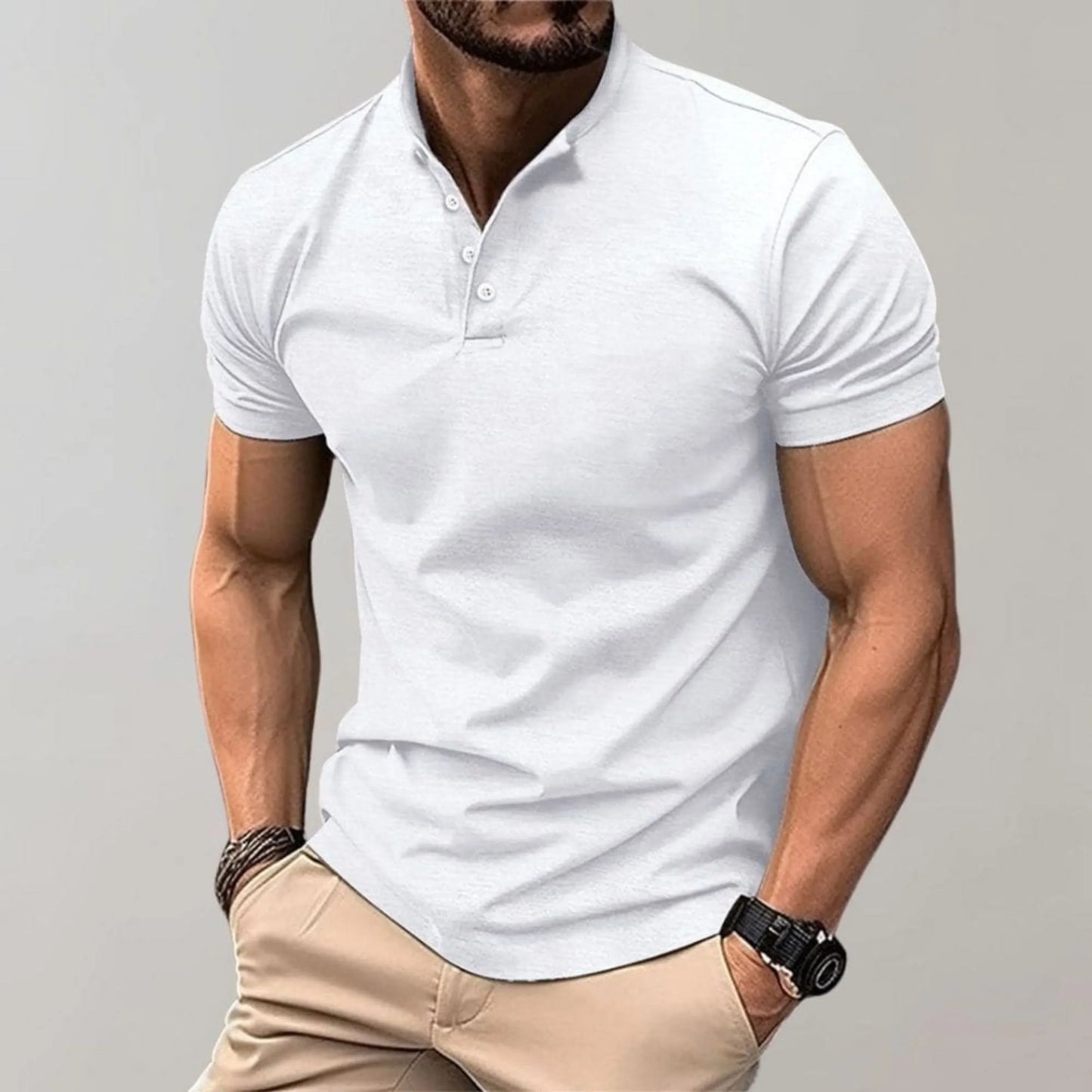 Laurenox - Men Elegant Casual Polo Shirt