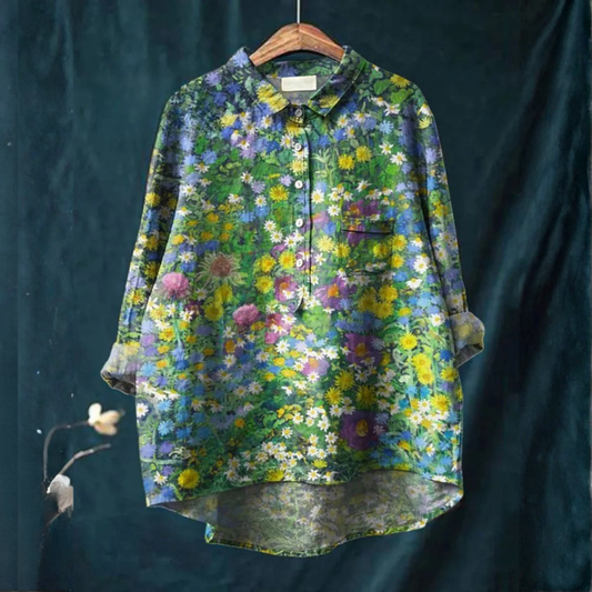 Donatella – Camicia in lino fantasia