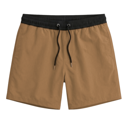 Maillot de Bain à Séchage Rapide pour Hommes avec Poches Zippées et Doublure en Filet