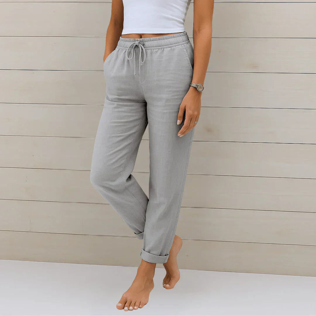 Solène - Pantalon en Lin Léger pour Femme