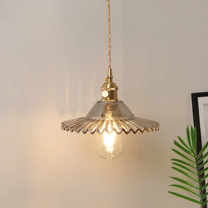 Virelian - Nordic Glas Hanglamp Met Koper