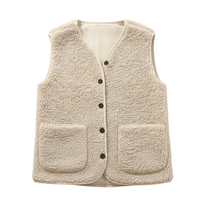 Ella | Women Spring casual Warm Sherpa Vest