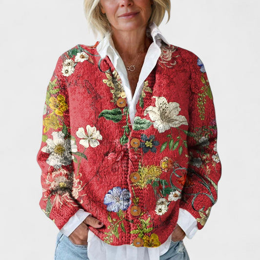 Clara™ | Cárdigan elegante con diseño floral