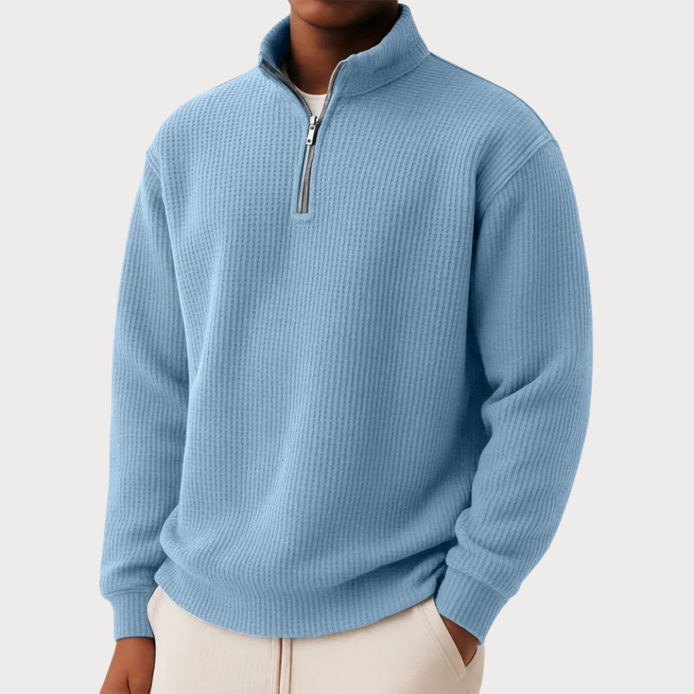 Shachar – Afslappet sweater med lynlås