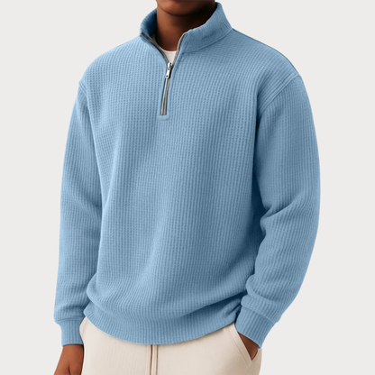 Shachar – Afslappet sweater med lynlås