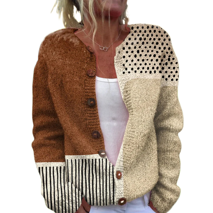 Sarah - Vintage Lente Vest s květinovým potiskem